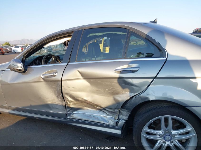 2012 Mercedes-Benz C 250 Luxury/Sport VIN: WDDGF4HBXCF853393 Lot: 39831187