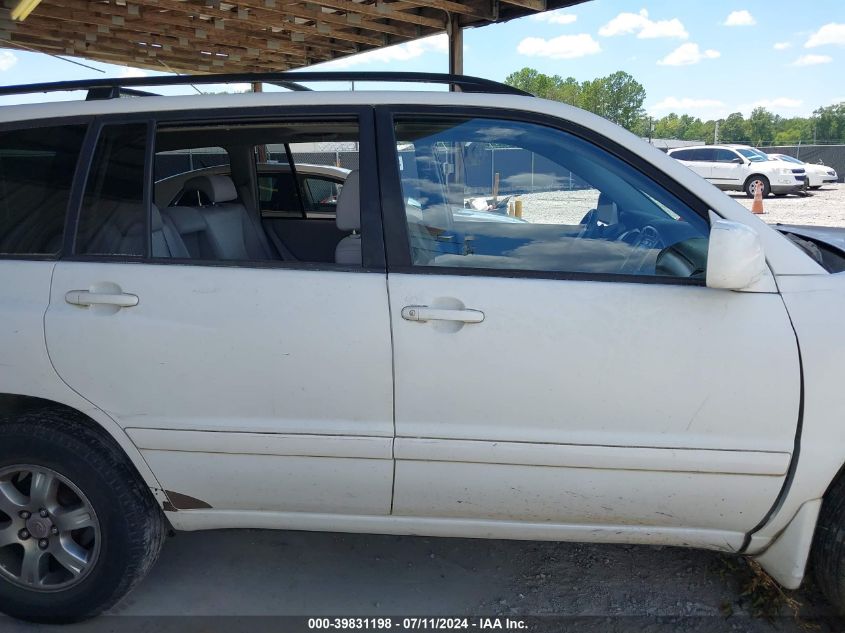 2007 Toyota Highlander V6 VIN: JTEGP21A770139478 Lot: 39831198