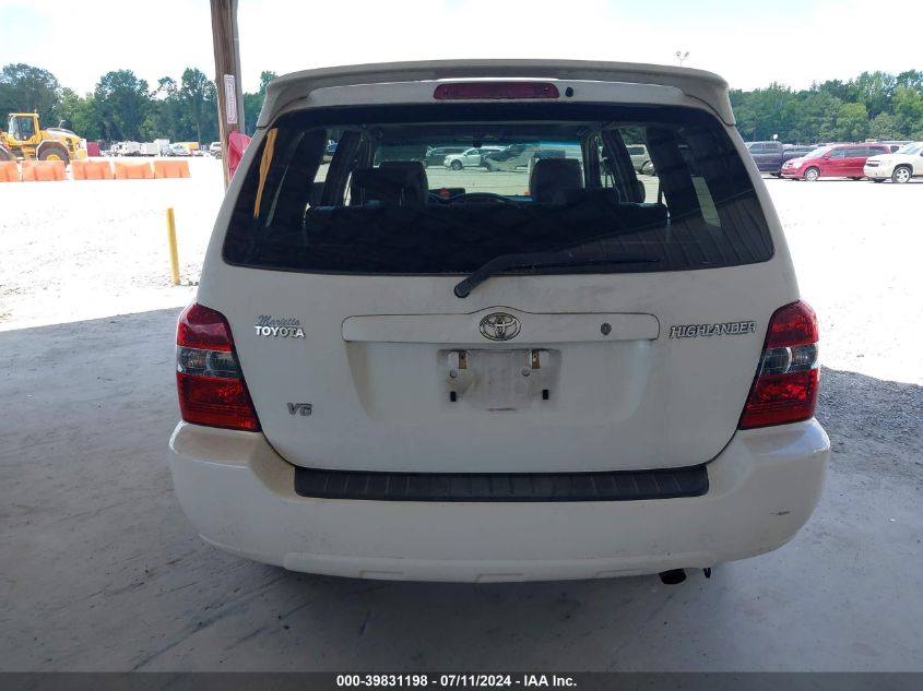 2007 Toyota Highlander V6 VIN: JTEGP21A770139478 Lot: 39831198