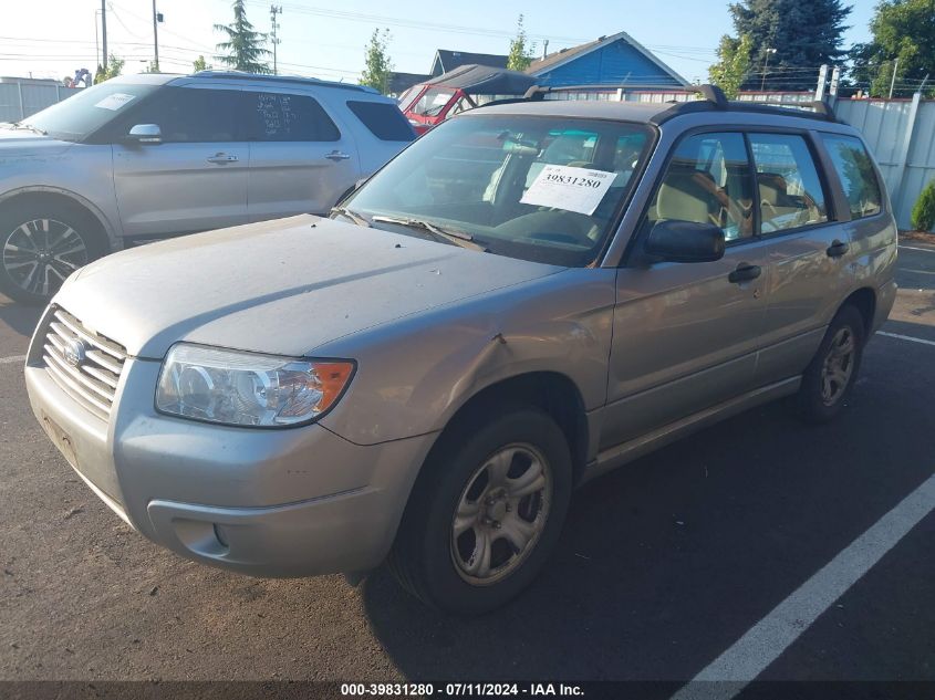 2007 Subaru Forester 2.5X/Sports 2.5X VIN: JF1SG63697H742261 Lot: 39831280