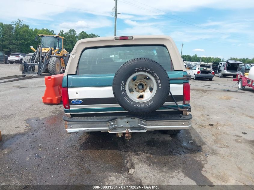 1996 Ford Bronco U100 VIN: 1FMEU15H3TLC04241 Lot: 39831281