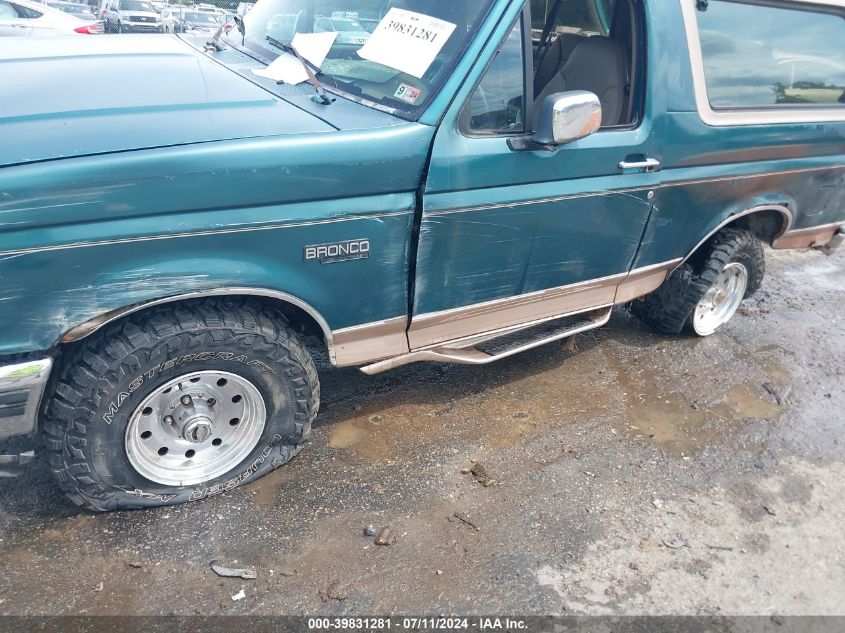 1996 Ford Bronco U100 VIN: 1FMEU15H3TLC04241 Lot: 39831281