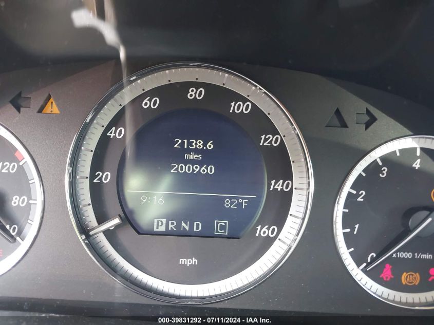 2009 Mercedes-Benz C 300 Luxury/Sport VIN: WDDGF54X29R055193 Lot: 39831292