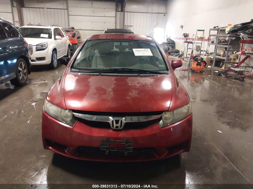 2009 Honda Civic Lx VIN: 2HGFA16599H547715 Lot: 39831313