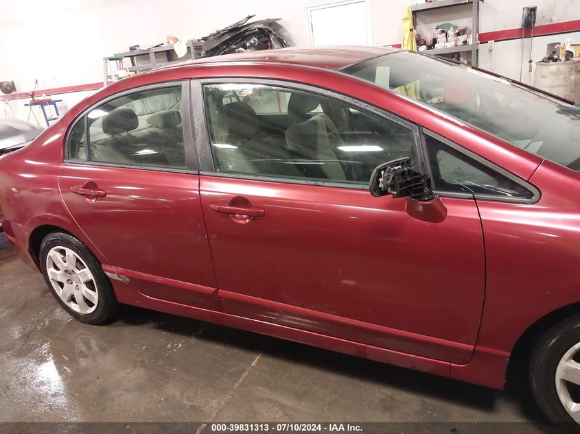 2009 Honda Civic Lx VIN: 2HGFA16599H547715 Lot: 39831313