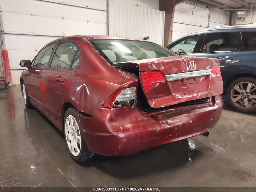 2009 Honda Civic Lx VIN: 2HGFA16599H547715 Lot: 39831313