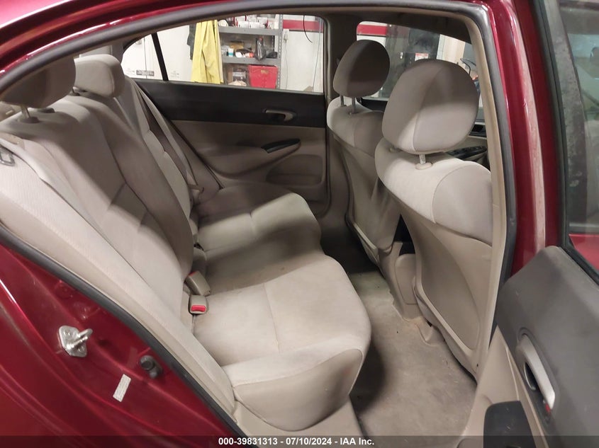 2009 Honda Civic Lx VIN: 2HGFA16599H547715 Lot: 39831313