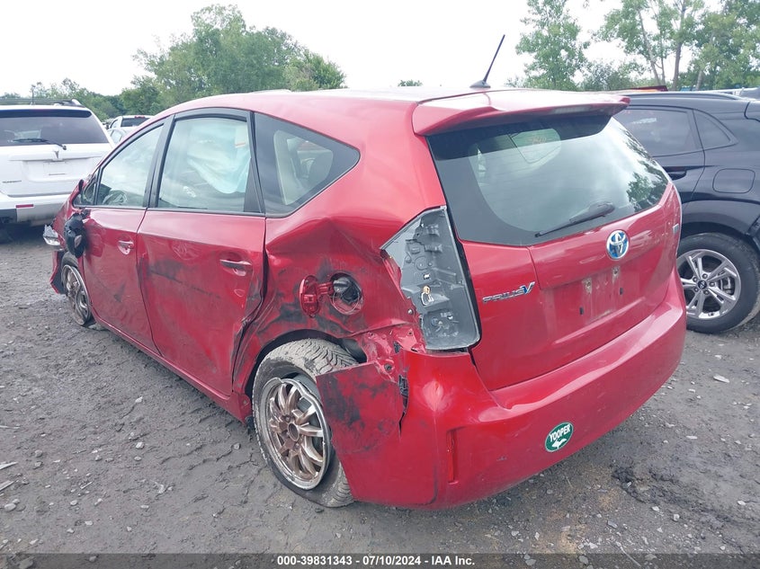 2014 Toyota Prius V Two VIN: JTDZN3EU3E3327794 Lot: 39831343