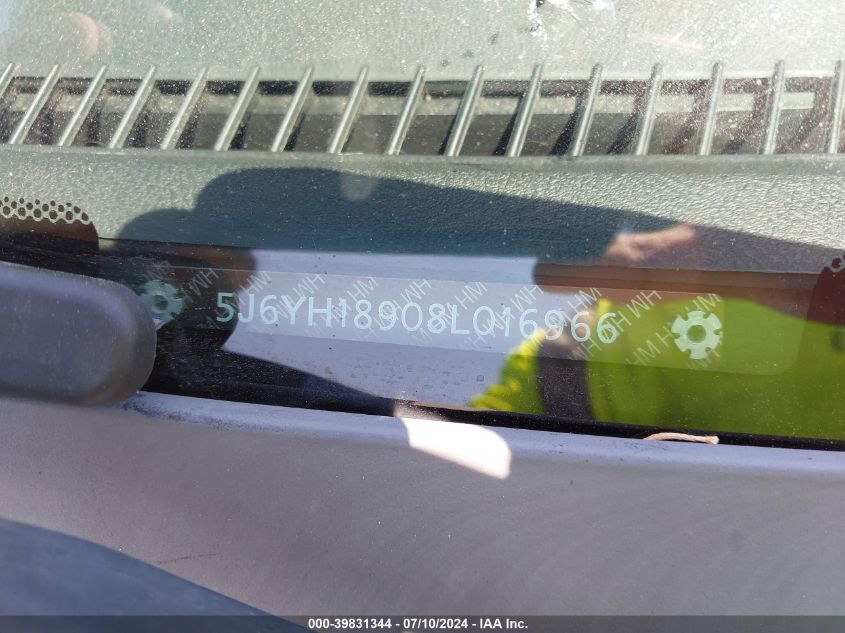 2008 Honda Element Sc VIN: 5J6YH18908L016966 Lot: 39831344