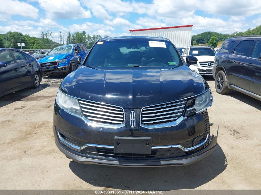 VIN 2LMPJ8LR1JBL41394 2018 LINCOLN MKX RESERVE