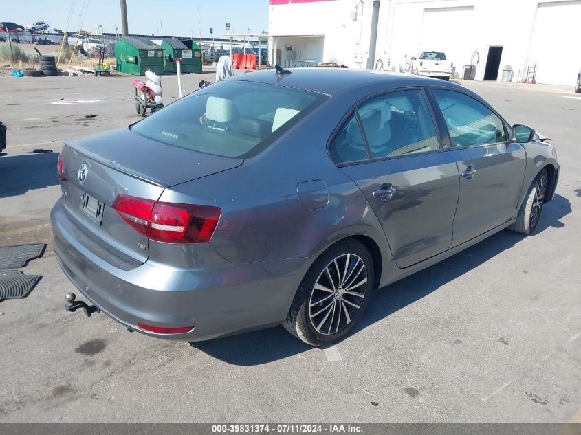 2017 Volkswagen Jetta 1.8T Sport VIN: 3VWD17AJ2HM393813 Lot: 39831374