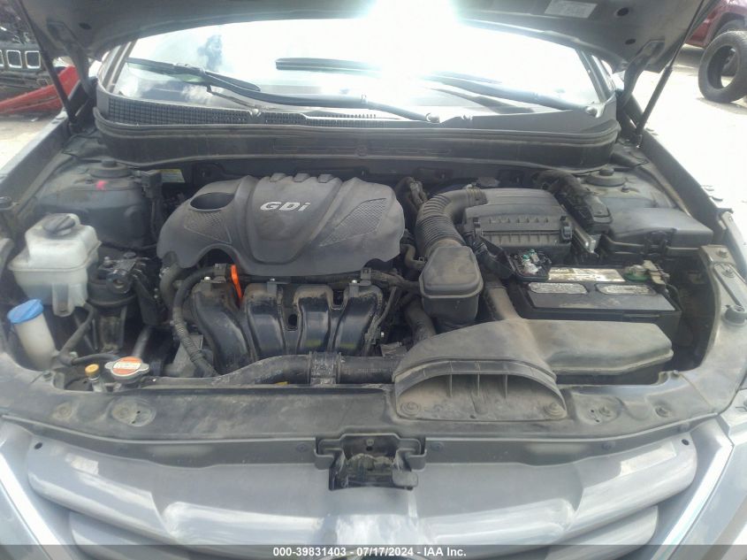 2012 Hyundai Sonata Gls VIN: 5NPEB4ACXCH419237 Lot: 39831403