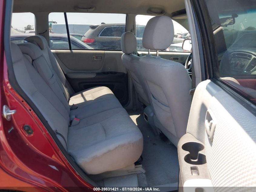 2004 Toyota Highlander V6 VIN: JTEEP21A040022523 Lot: 39831421