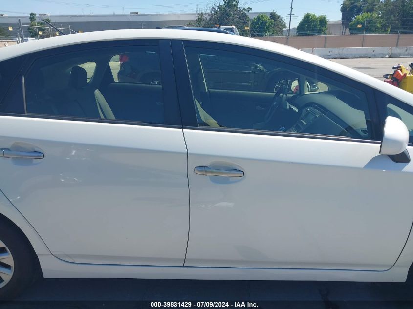 2014 Toyota Prius Plug-In VIN: JTDKN3DPXE3055483 Lot: 39831429