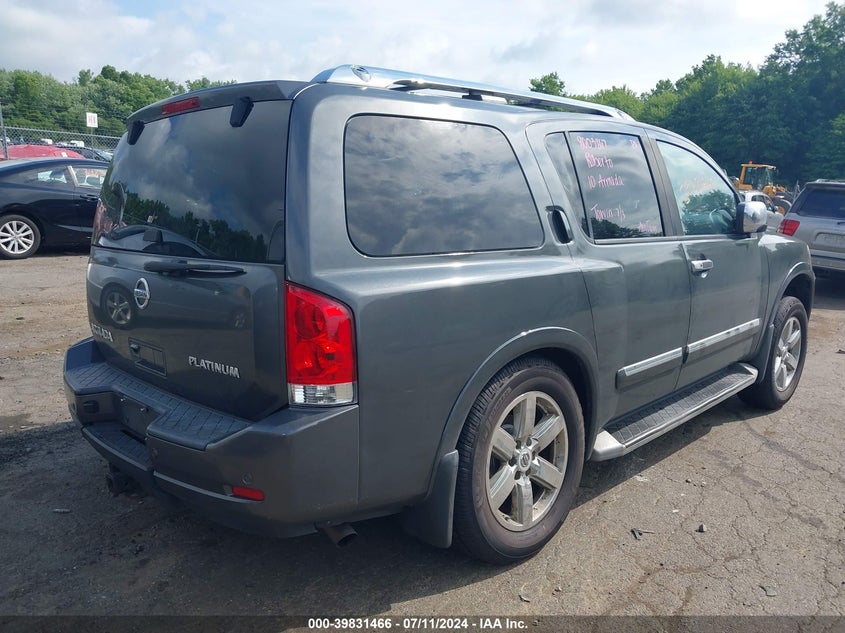 2010 Nissan Armada Platinum VIN: 5N1AA0NC2AN601303 Lot: 39831466