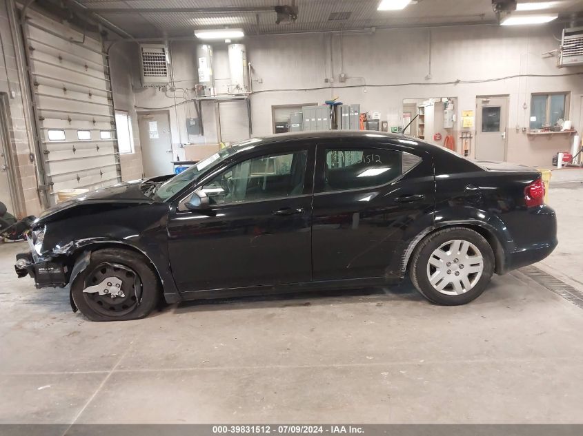 2014 Dodge Avenger Se VIN: 1C3CDZAG9EN117592 Lot: 39831512