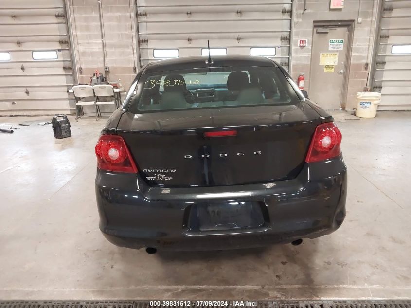 2014 Dodge Avenger Se VIN: 1C3CDZAG9EN117592 Lot: 39831512