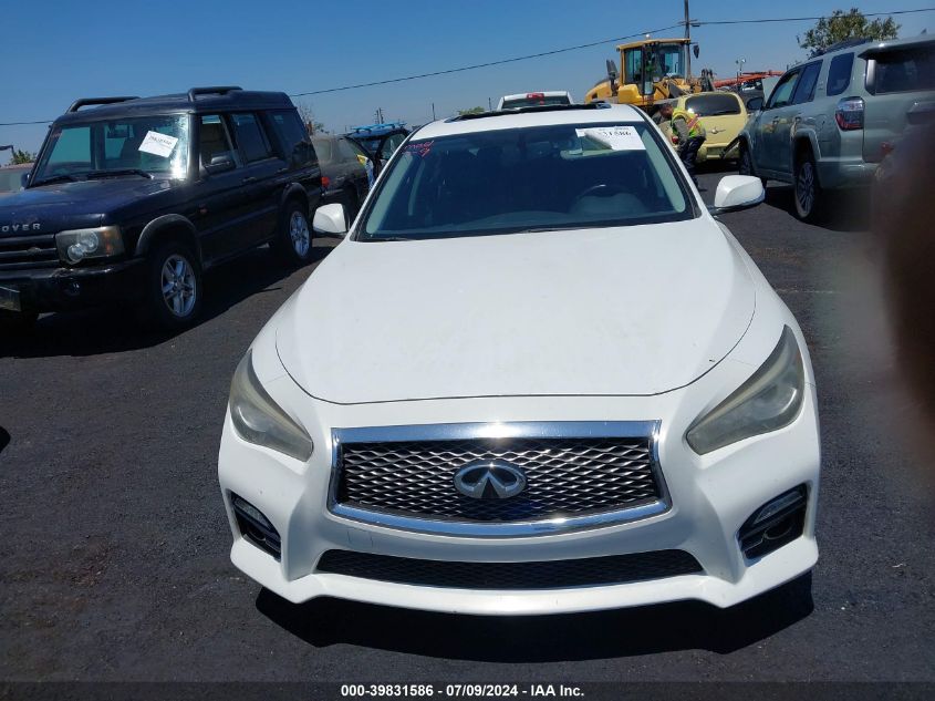 2014 Infiniti Q50 Hybrid Sport VIN: JN1AV7AP9EM691543 Lot: 39831586