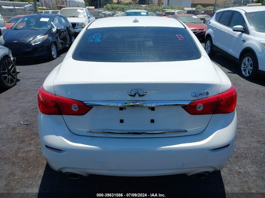 JN1AV7AP9EM691543 2014 Infiniti Q50 Hybrid Sport