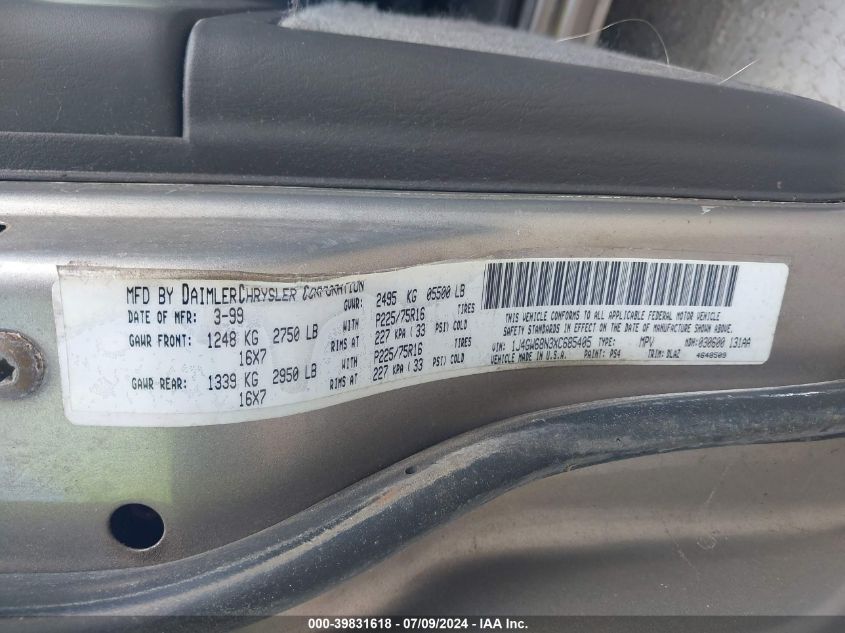 1999 Jeep Grand Cherokee Limited VIN: 1J4GW68N3XC685405 Lot: 39831618