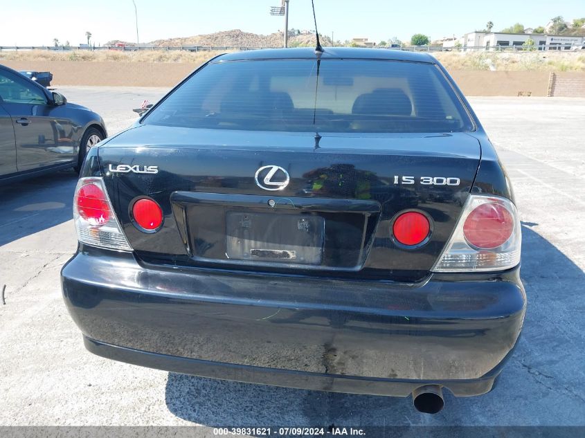 2001 Lexus Is 300 VIN: JTHBD182310003466 Lot: 39831621