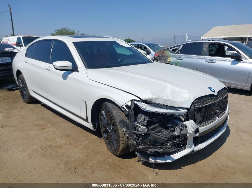 2022 BMW 750 I xDrive VIN: WBA7U2C04NCH09899 Lot: 39831636