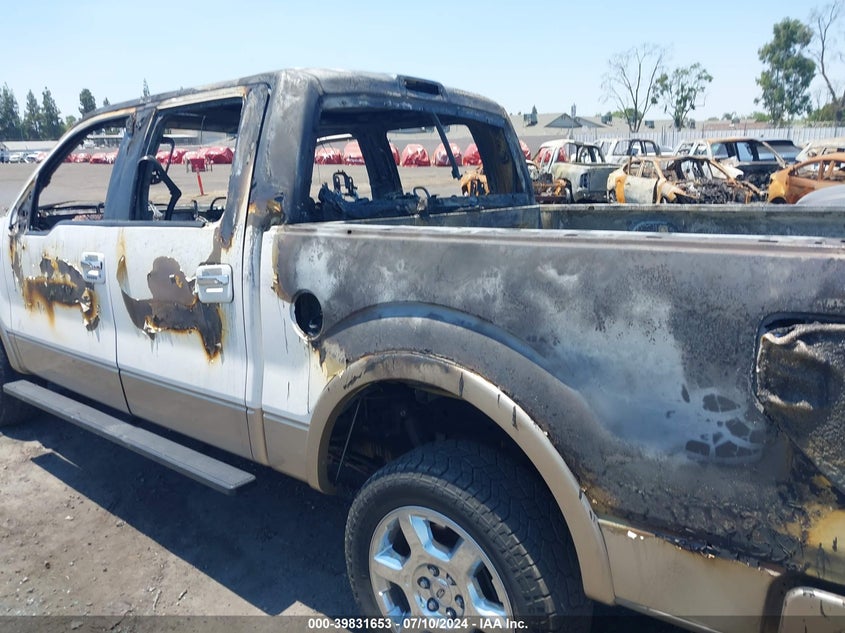 2013 Ford F-150 Lariat VIN: 1FTFW1EF6DFA30747 Lot: 39831653