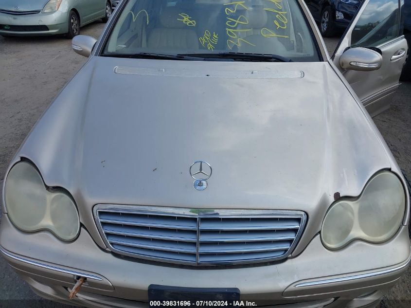 WDBRF81J85F566728 | 2005 MERCEDES-BENZ C 240