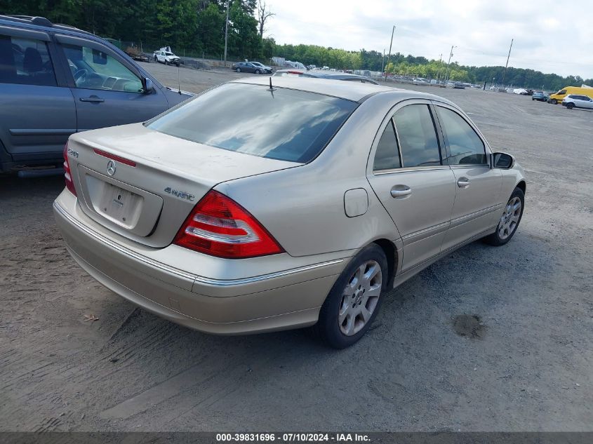 WDBRF81J85F566728 | 2005 MERCEDES-BENZ C 240