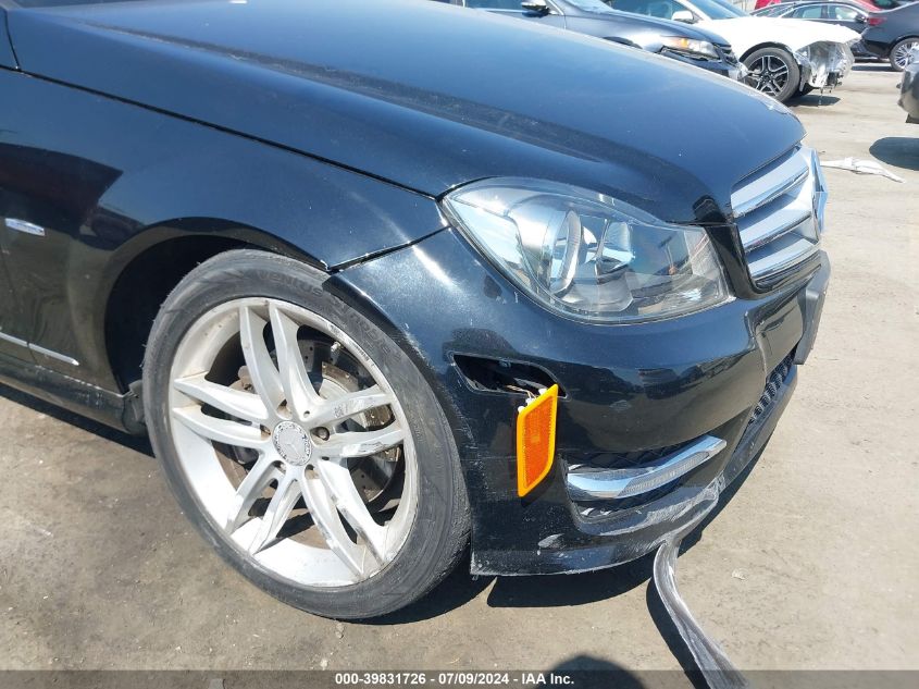 2012 Mercedes-Benz C 250 Luxury/Sport VIN: WDDGF4HB8CA608086 Lot: 39831726