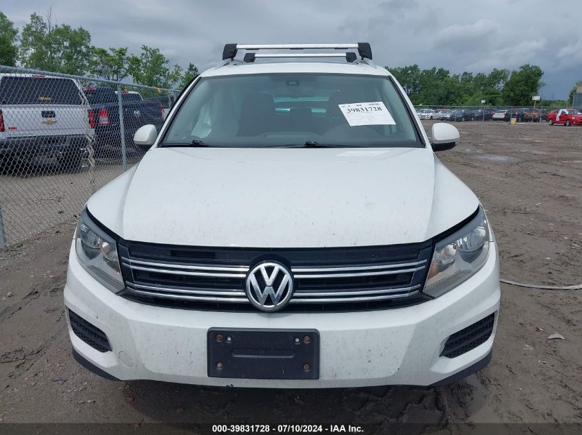 2017 Volkswagen Tiguan 2.0T Wolfsburg Edition VIN: WVGSV7AX4HK002425 Lot: 39831728