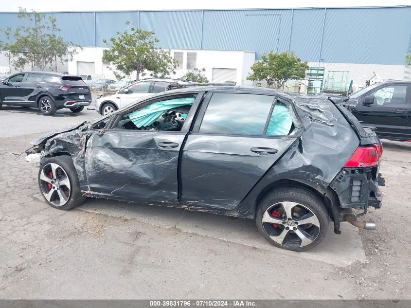 2016 Volkswagen Golf Gti S/Se/Autobahn VIN: 3VW447AU4GM048198 Lot: 39831796