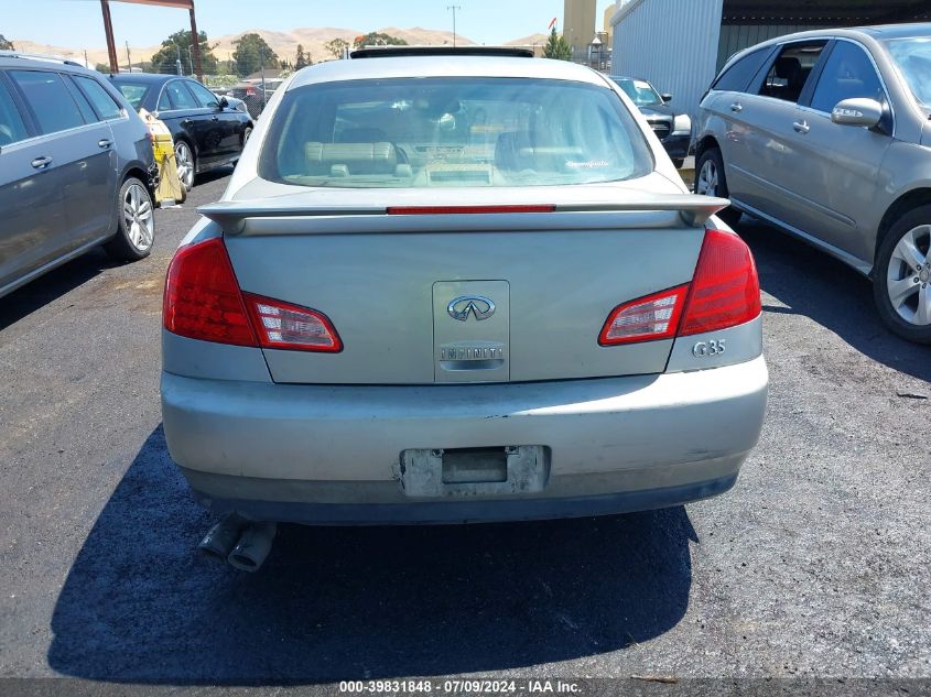 2003 Infiniti G35 Luxury Leather VIN: JNKCV51E43M009284 Lot: 39831848