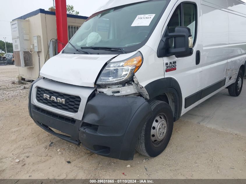 2019 Ram Promaster 3500 Cargo Van High Roof 159 Wb Ext VIN: 3C6URVJG3KE527743 Lot: 39831865