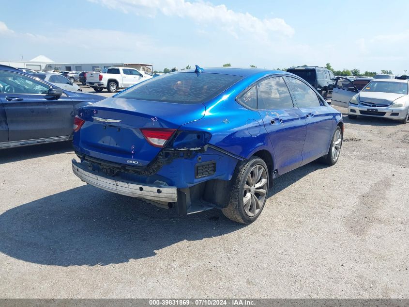 2015 Chrysler 200 S VIN: 1C3CCCBG4FN531105 Lot: 39831869