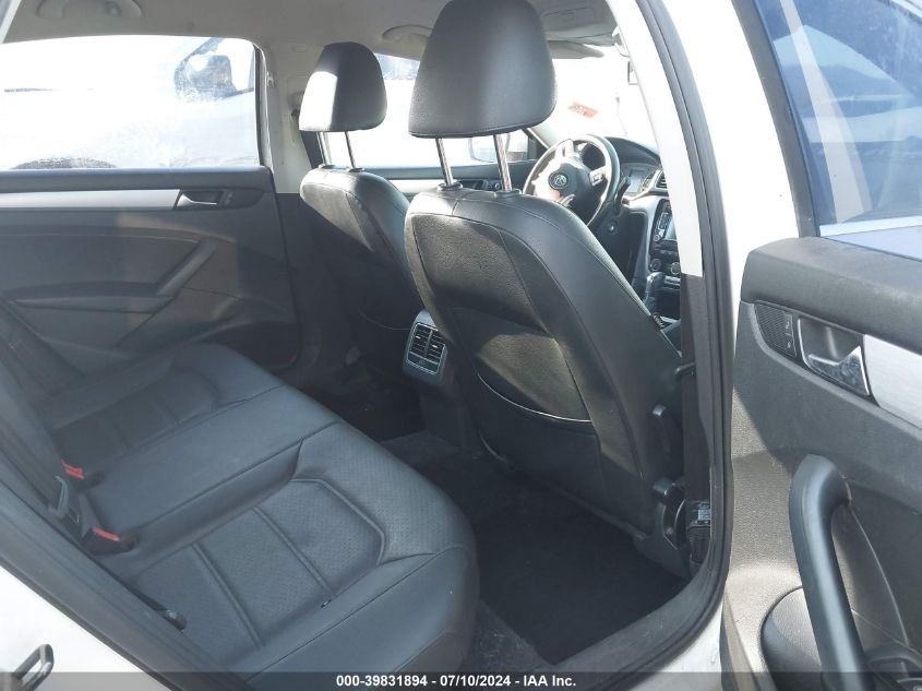 2013 Volkswagen Passat Se VIN: 1VWBP7A38DC065654 Lot: 39831894