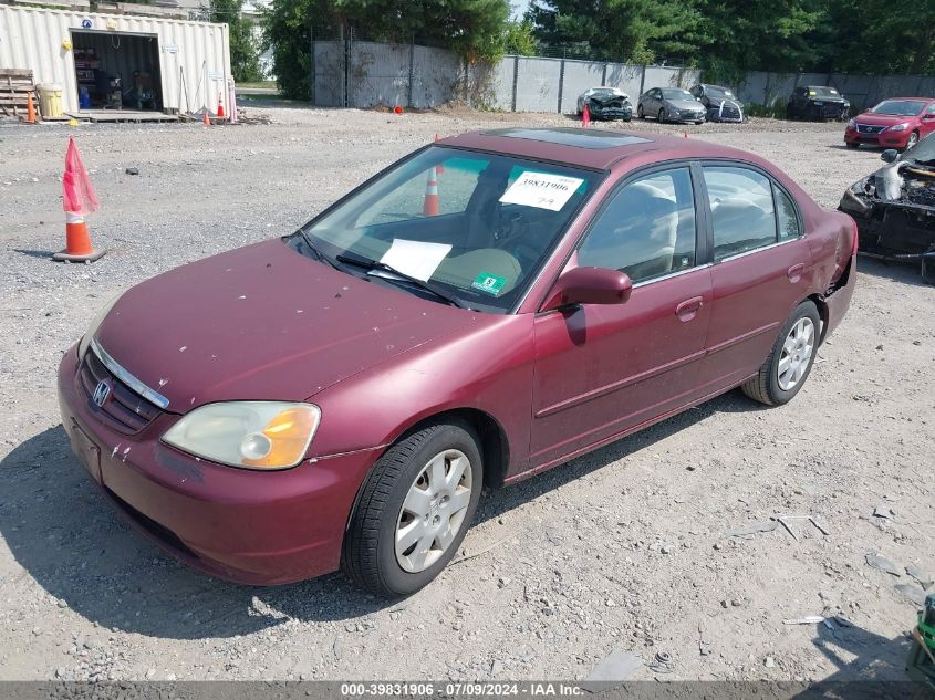 2HGES26702H526080 | 2002 HONDA CIVIC