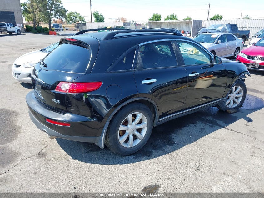 2005 Infiniti Fx35 VIN: JNRAS08U35X110304 Lot: 39831917