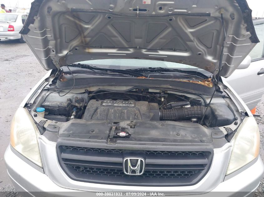 2005 Honda Pilot Ex-L VIN: 5FNYF185X5B063087 Lot: 39831933