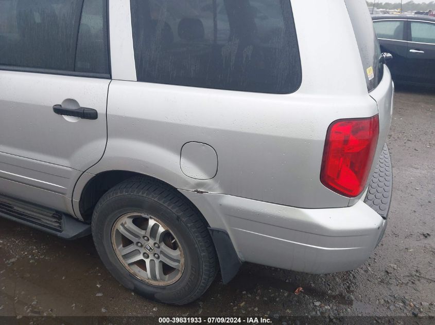 2005 Honda Pilot Ex-L VIN: 5FNYF185X5B063087 Lot: 39831933