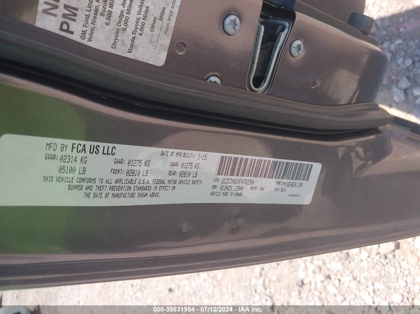 2015 DODGE CHARGER SE - 2C3CDXBGXFH762264