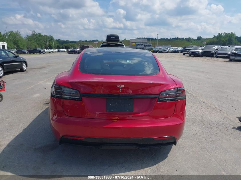 2022 Tesla Model S Dual Motor All-Wheel Drive VIN: 5YJSA1E51NF486195 Lot: 39831988