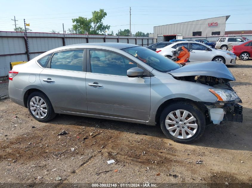 2014 Nissan Sentra S VIN: 3N1AB7AP3EY318181 Lot: 39832145