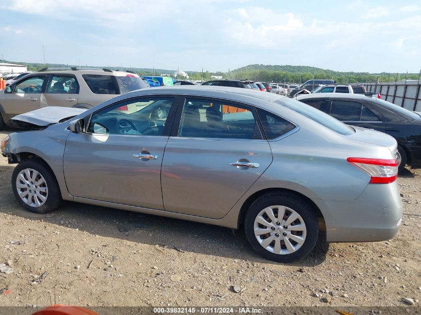 2014 Nissan Sentra S VIN: 3N1AB7AP3EY318181 Lot: 39832145