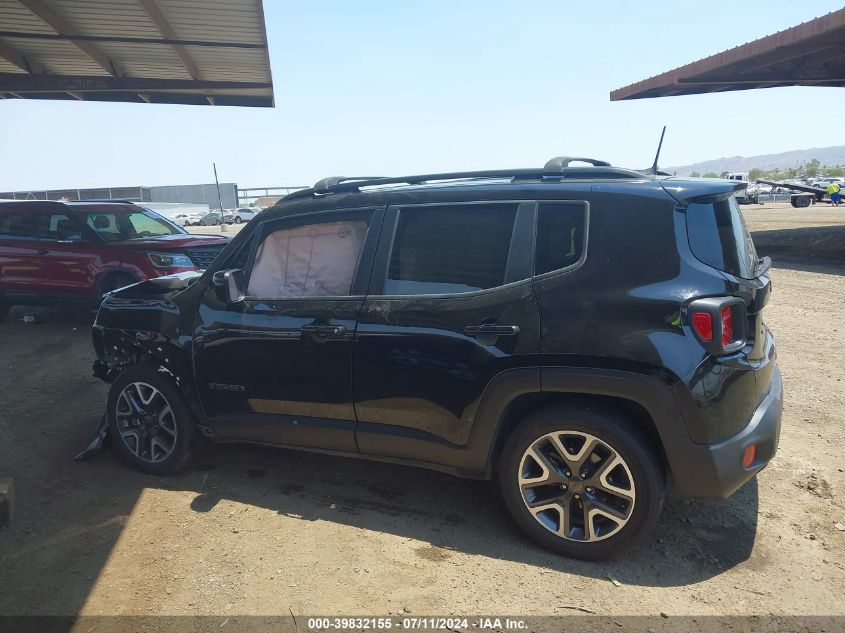 2018 Jeep Renegade Latitude Fwd VIN: ZACCJABB8JPJ09992 Lot: 39832155