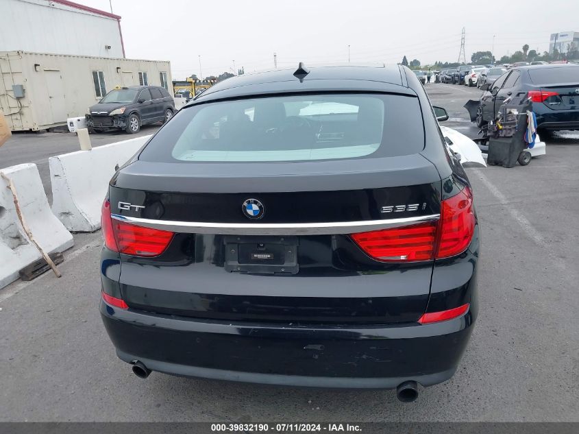 2013 BMW 535I Gran Turismo VIN: WBASN2C54DC202760 Lot: 39832190