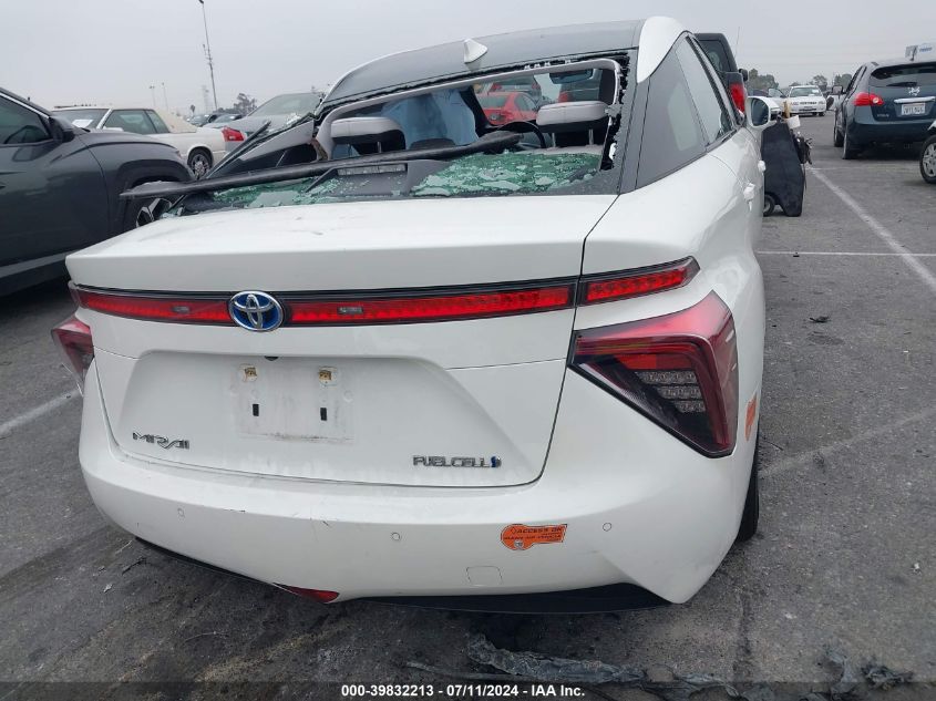 2019 Toyota Mirai VIN: JTDBVRBD2KA007110 Lot: 39832213