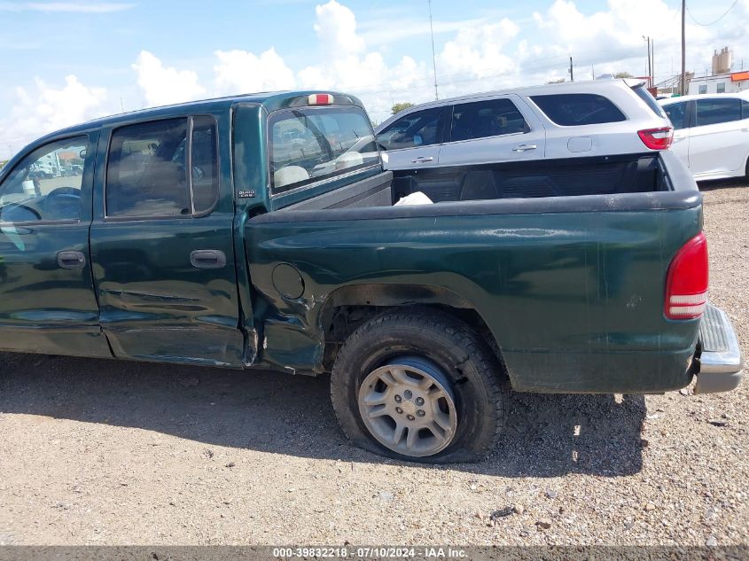 2001 Dodge Dakota Quad VIN: 1B7GL2AN31S107044 Lot: 39832218