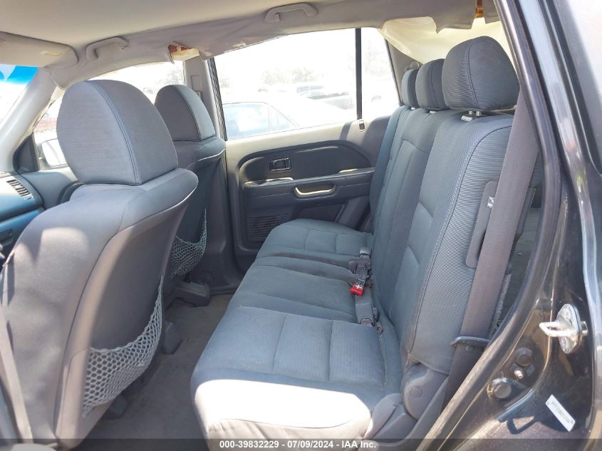 2006 Honda Pilot Lx VIN: 5FNYF28186B052044 Lot: 39832229