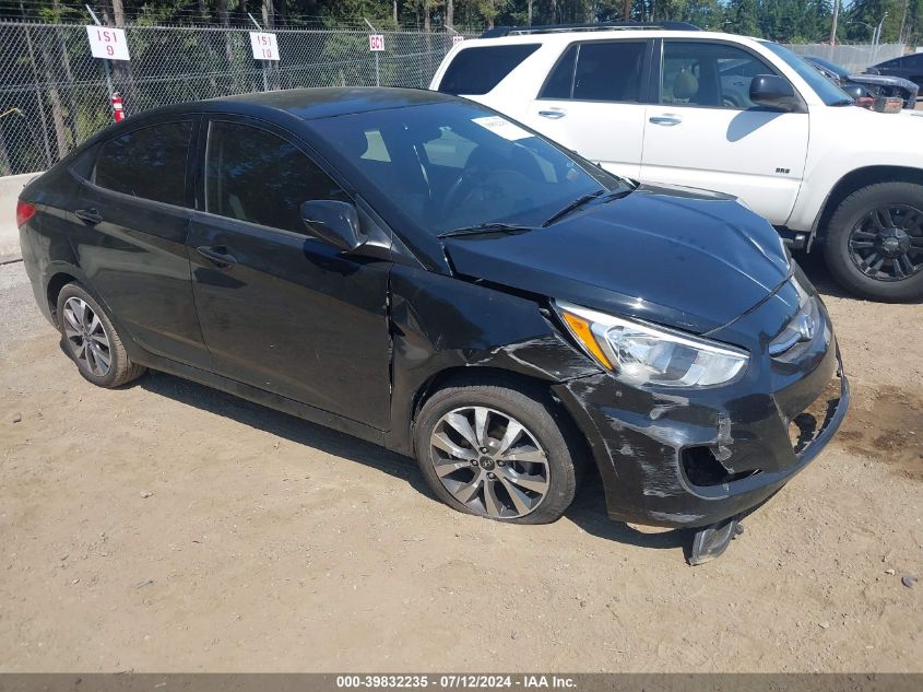 2017 Hyundai Accent Value Edition VIN: KMHCT4AE5HU357678 Lot: 39832235